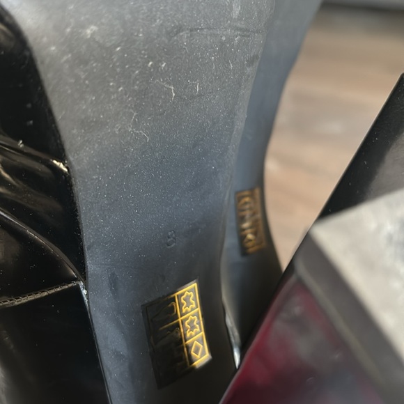 ❌SOLD Black Jeffrey Campbell Patent Loafers Platforms 8 - Picture 8 of 9